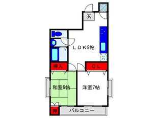 ピュア豊中本町の物件間取画像